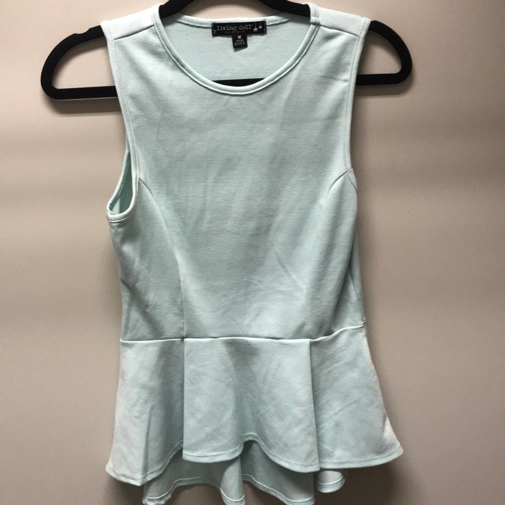Blue peplum Top Size m
